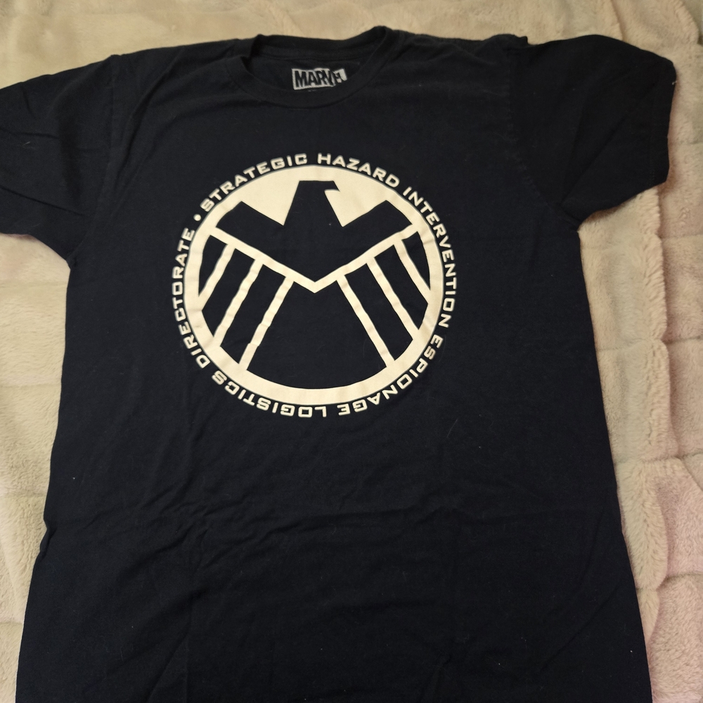 Marvel Black S.H.I.E.L.D. Logo T-Shirt